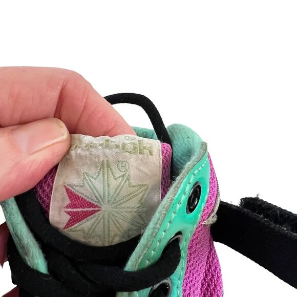 Reebok Vintage Sneaker RAD Skateboard BMX Green 80s Kids Size US 8.5 Rare Retro - Picture 9 of 15